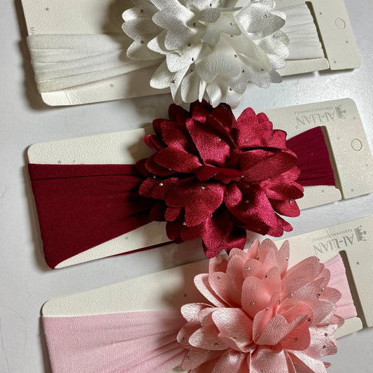 Big flower imported headband