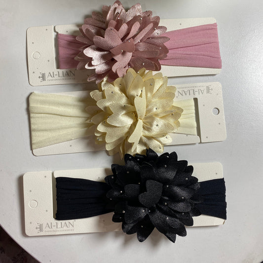 Big flower imported headband