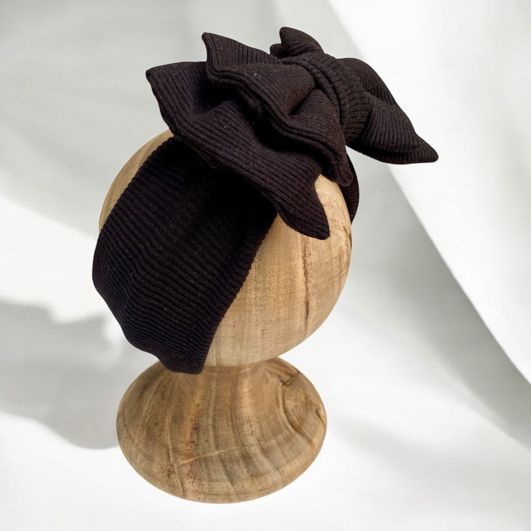 Big bow headbands (ribbed jersy fabric)