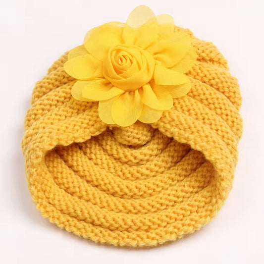 mustard wool cap