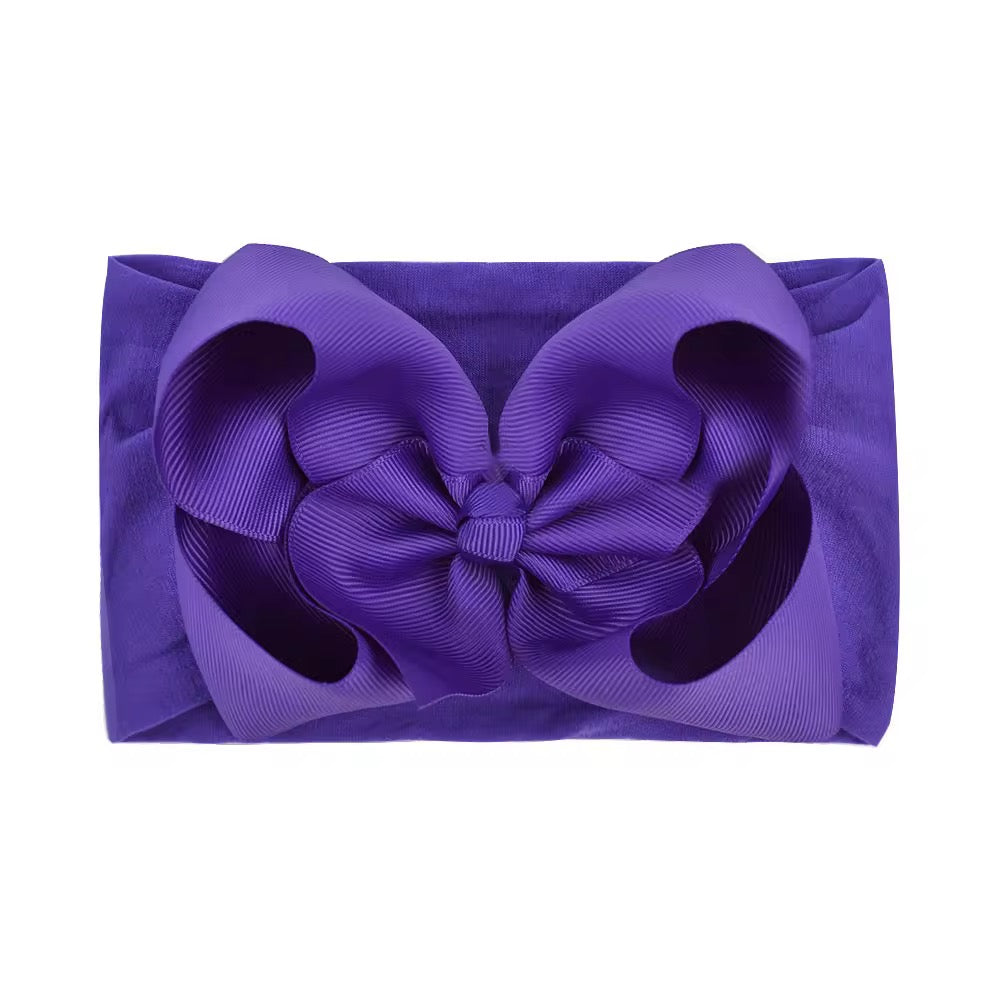 grape grosgrain ribbon soft nylon headwrap