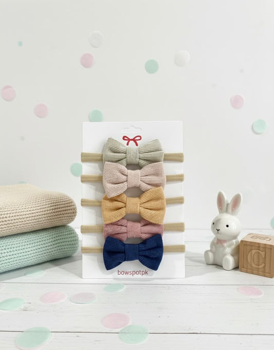 set of 5 cute mini bows