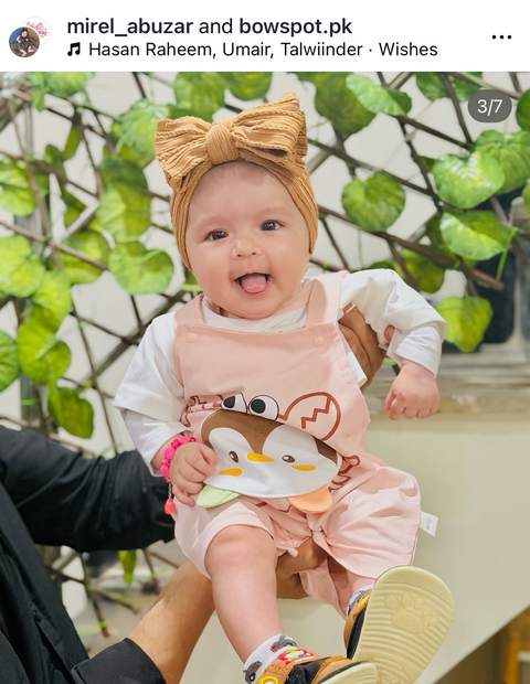 Brown double bow headband (knitted wire)