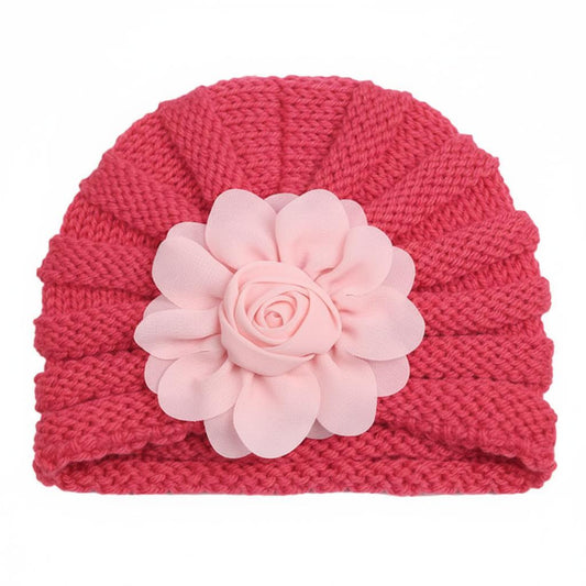 peach wool cap 0-1 year