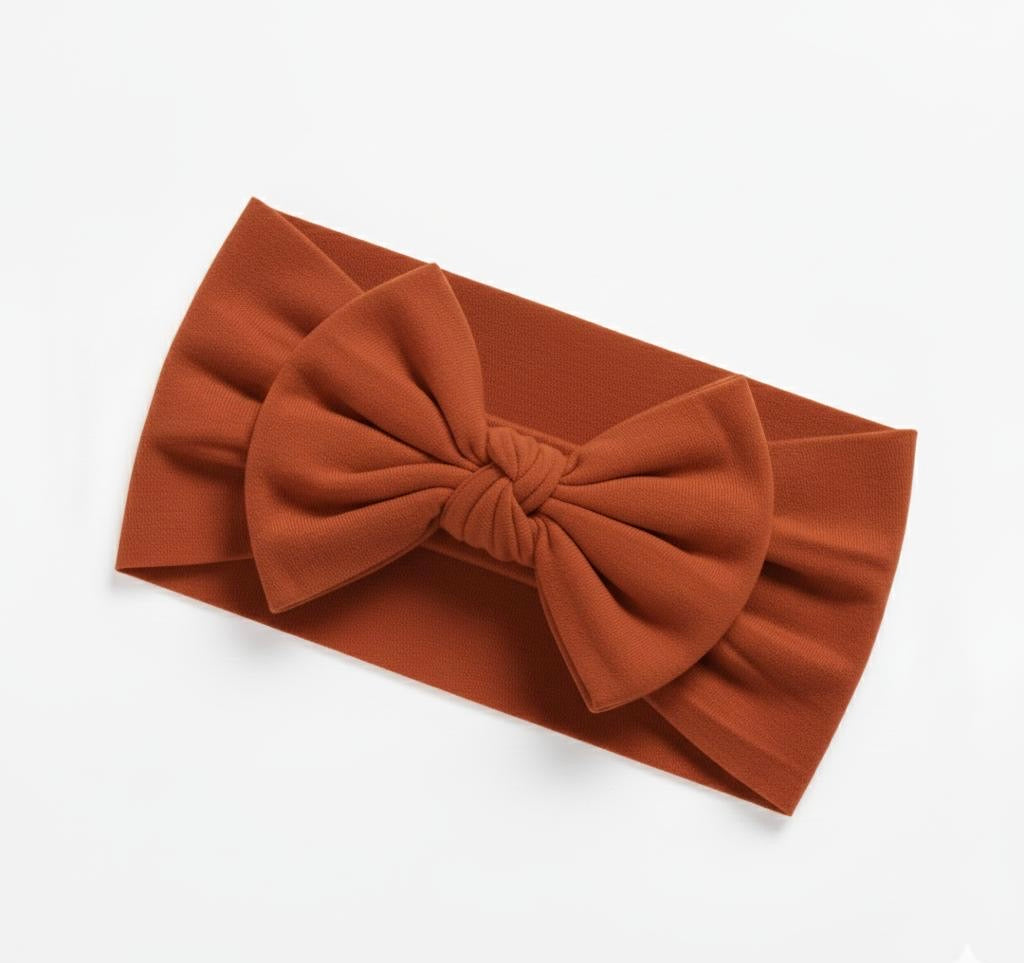 brown soft  nylon headband