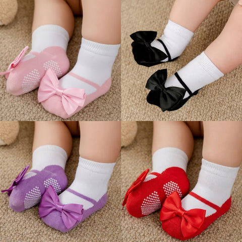 Pack of 4 shoe-like-socks (0-1 year)