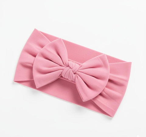 Baby pink soft nylon headband