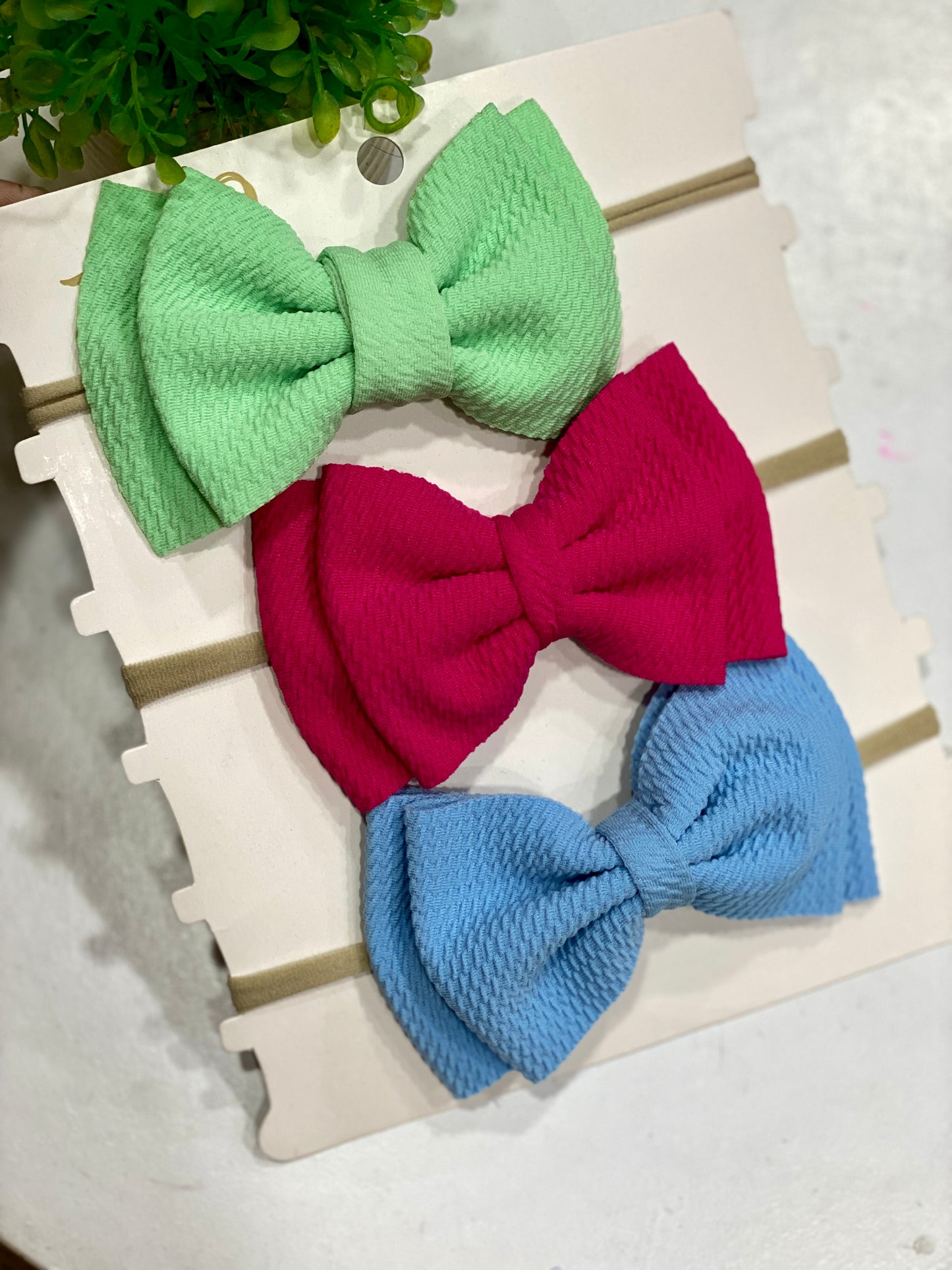 My first 12 bow headbands set