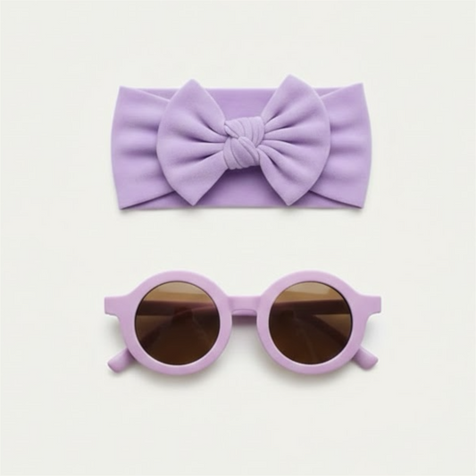 Lilac set ( headband with sunnies)