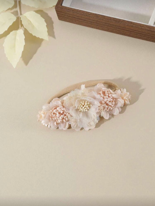 White Elegant floral headband (tiara)