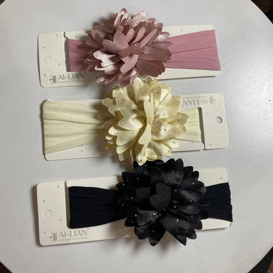 Big flower imported headband