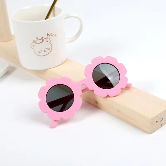 Pink floral baby sunglasses