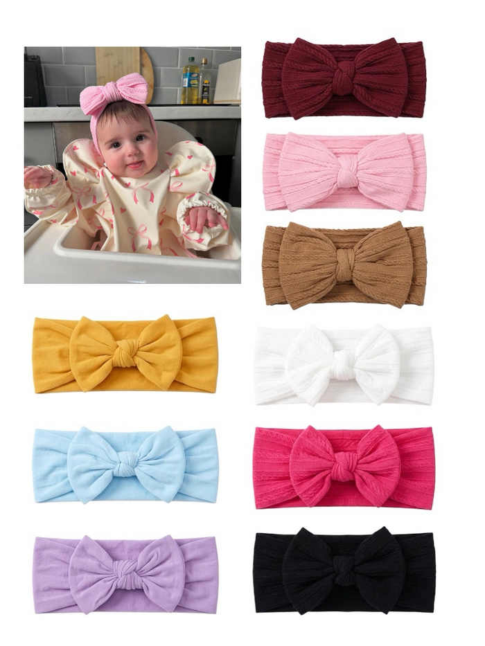 My first 9 bow headbands