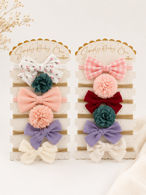 Set of 6 cute headbands ( mix and match)