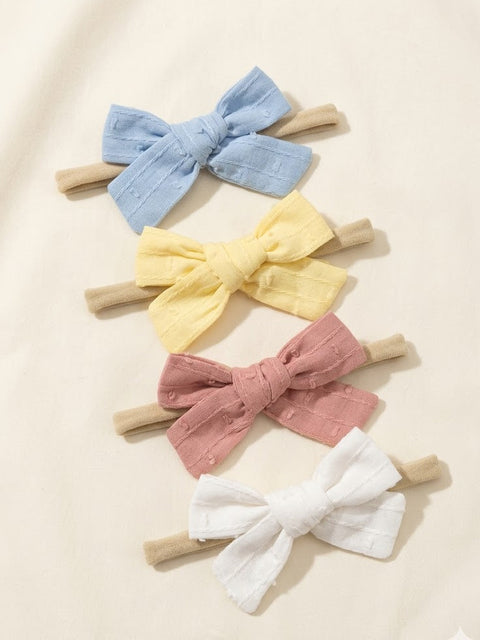 4-Pack bow headbands