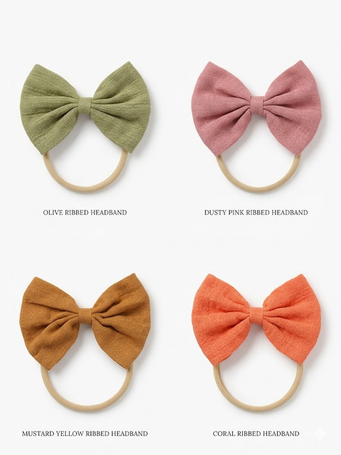 Set of 4 cute headbows