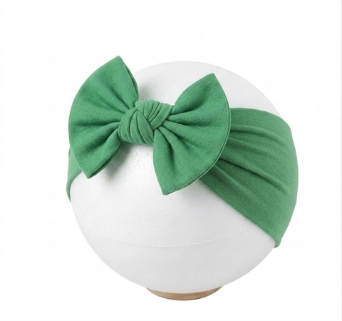 Green  soft nylon headband