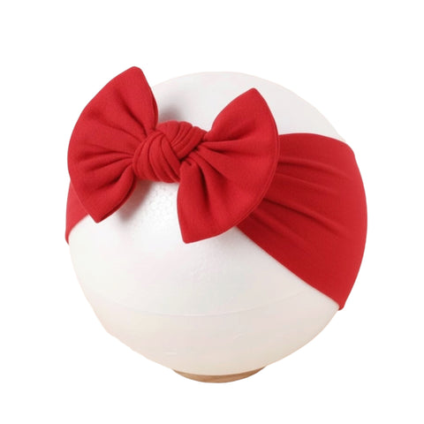 Red soft nylon headband
