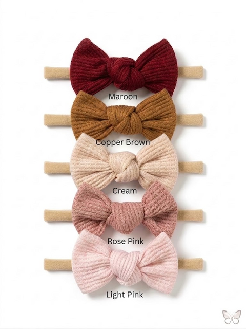 5 pcs cute bowknot headbands