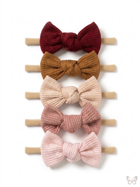 5 pcs cute bowknot headbands