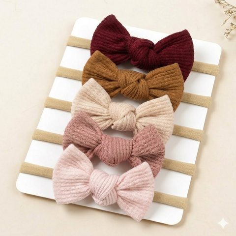 5 pcs cute bowknot headbands