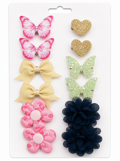 12Pcs korean colourful elegant butterfly hair clips( mix and match)