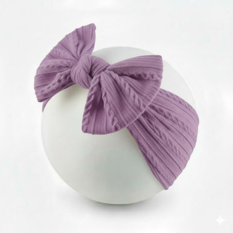Lilac  cable knit wire imported nylon how headband