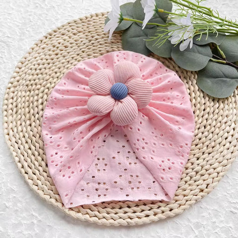 cute flower pink cap