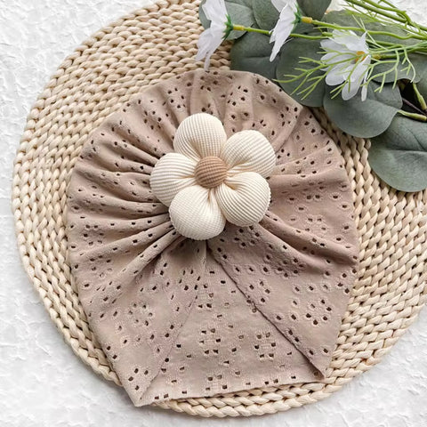 cute flower copper brown cap