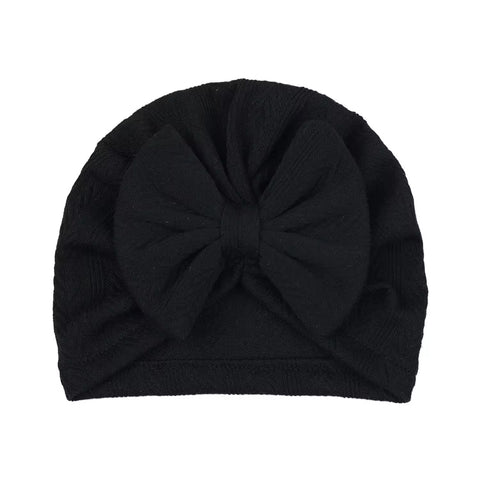 BLACK  bow cap