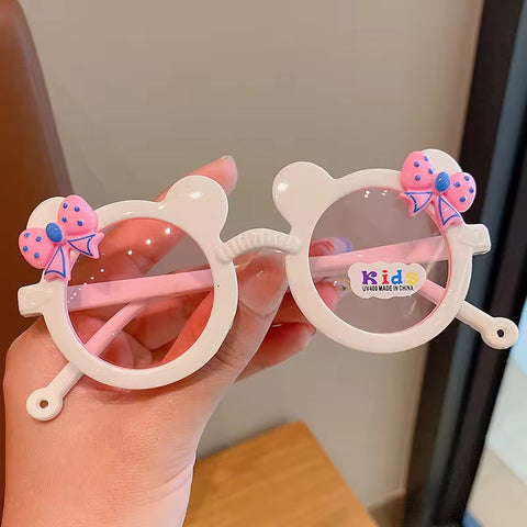 cute bear sunglasses white