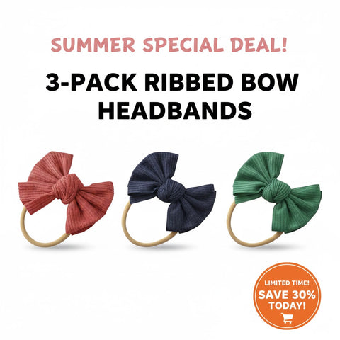 set of 3 bow headbands