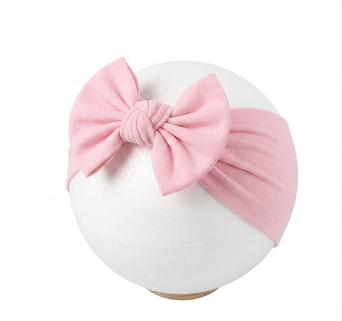 Baby pink soft nylon headband