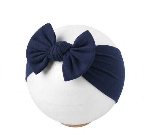 NAVY BLUE  soft nylon headband