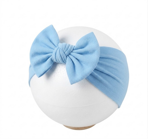 SKY BLUE soft nylon baby headband