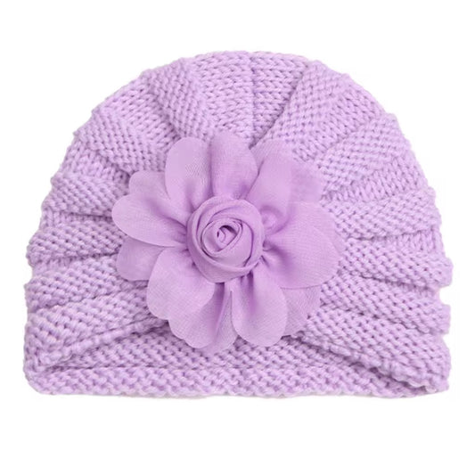 lilac wool cap 0-1 year