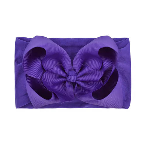 grape grosgrain ribbon soft nylon headwrap