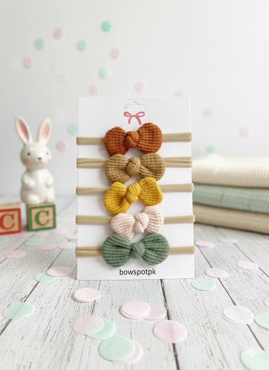 set of 5 mini headbows