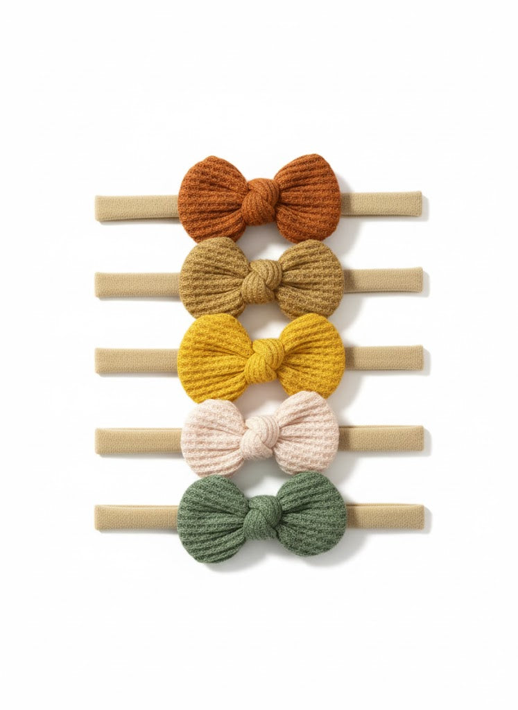 set of 5 mini headbows