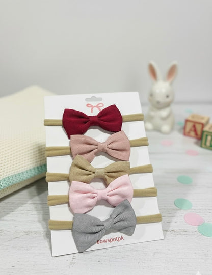 set of 5 cute mini bows