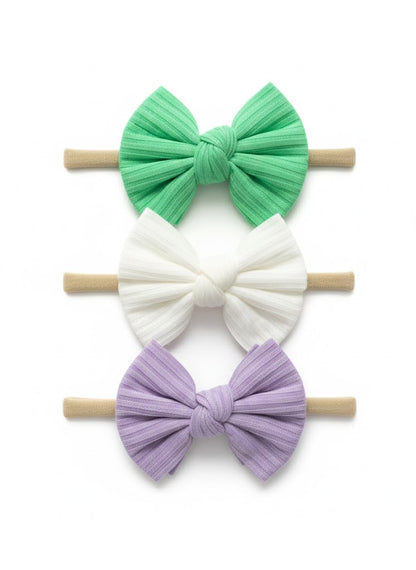 set of 3 cute mini headbows