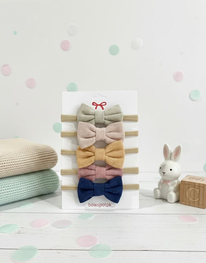 set of 5 cute mini bows