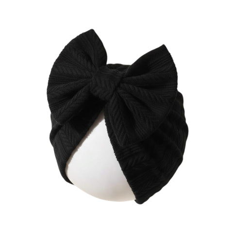 BLACK  bow cap