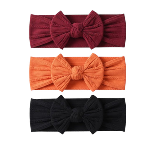 set of 3 knit lining headbands