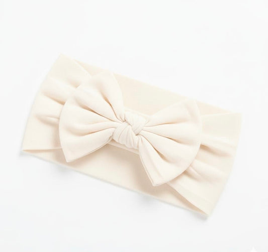 white soft nylon baby  headband