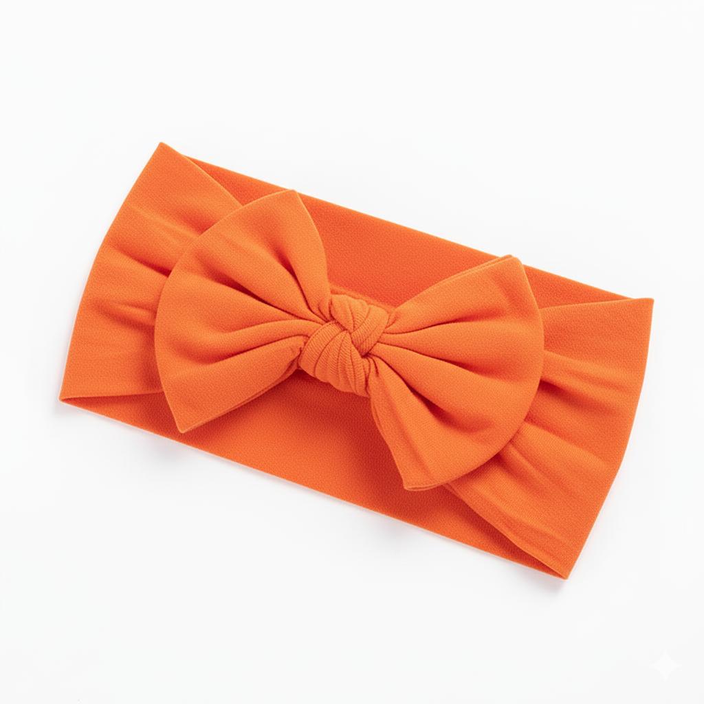 orange soft nylon headband